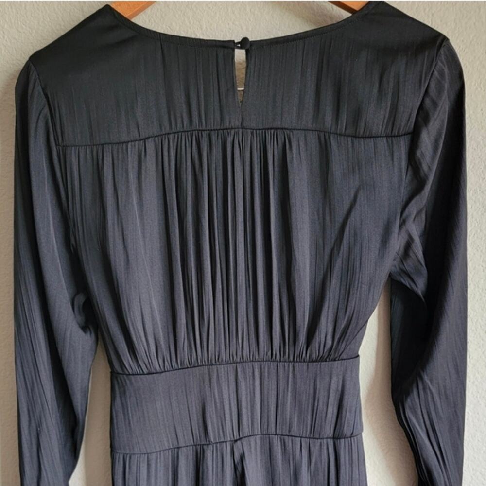 NWT $168 Free People Black Wide Leg V Neck Jumpsuit - Picture 13 of 16
